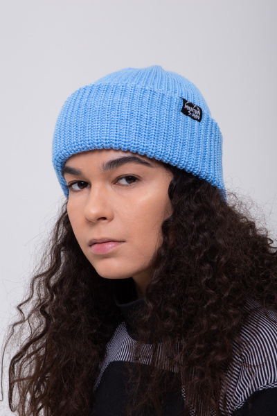 Шапка Вязаная (Голубой)